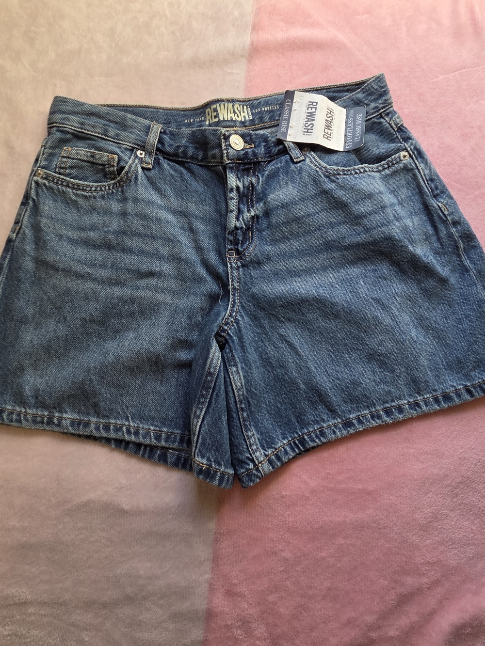 Rewash Women's Blue Denim Shorts